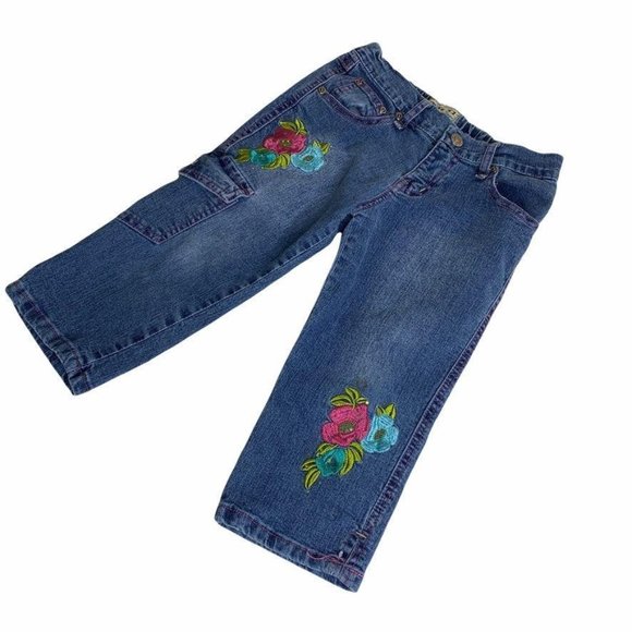 Exit 51 Other - Exit 51 Jeans Girls 6 Embroidered Floral Denim